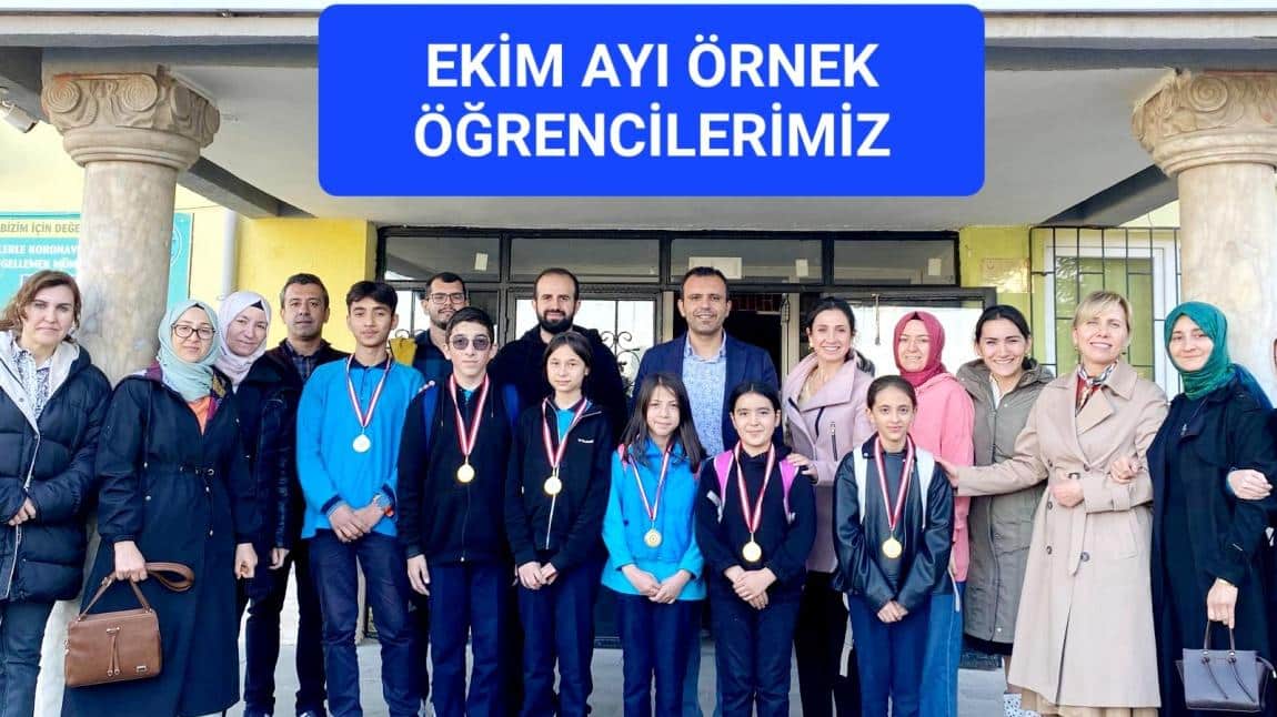 Ekim ayı örnek Öğrencilerimiz ve Örnek sınıfımız 